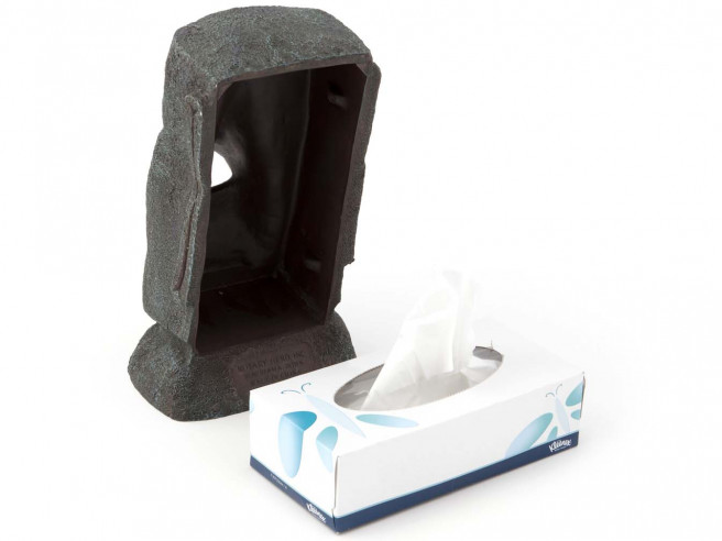 Big Moai Tissue Dispenser New/Boxed Kleenex Box Beauty Cloth Holder East Coast 