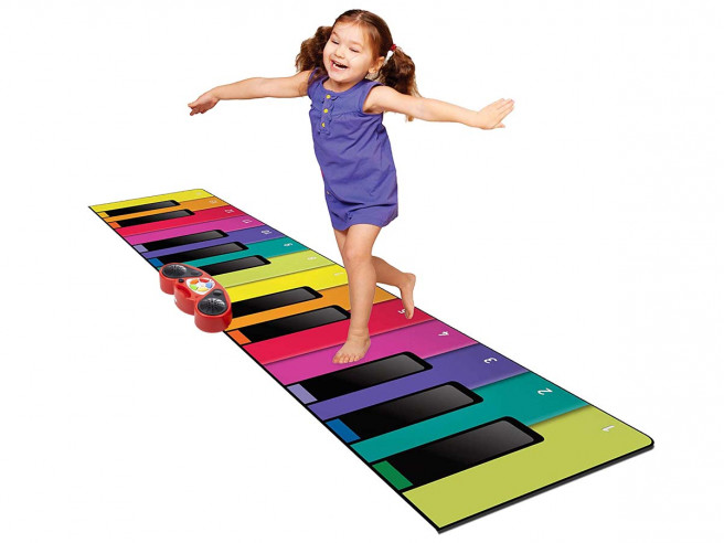 Giant piano keyboard