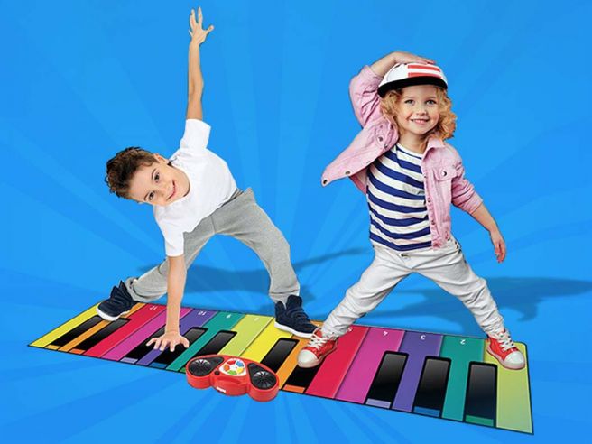 Tapis De Piano Musical Pour Enfants, 10 Touches De Fonction De