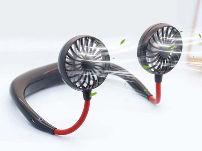 gordijn vezel eetbaar Draagbare Nek Ventilator | USB Herlaadbaar Kopen - CoolGift