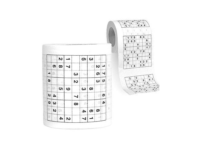 Papier toilette drôle  rouleau papier toilette Sudoku sur chaque