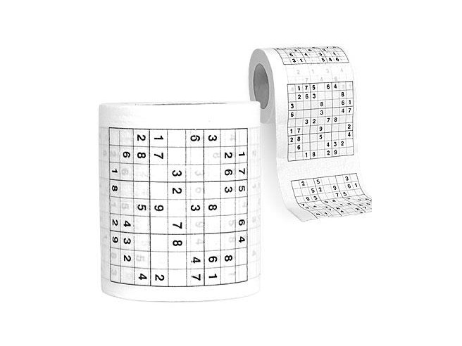 Sudoku Lot De 2 Rouleaux De Papier Toilette Avec 20 Sudokus