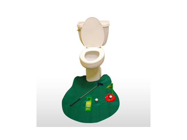 Goods & Gadgets Kit de Golf Toilette WC - Cadeau Golf, 90 x 70 cm