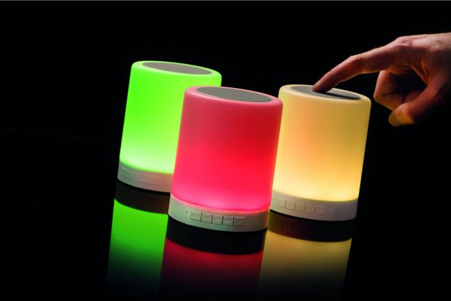 LED-Nachttischlampe mit Bluetooth-Lautsprecher