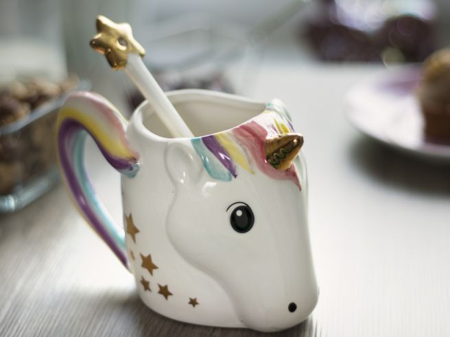 Unicorn Mug with Spoon