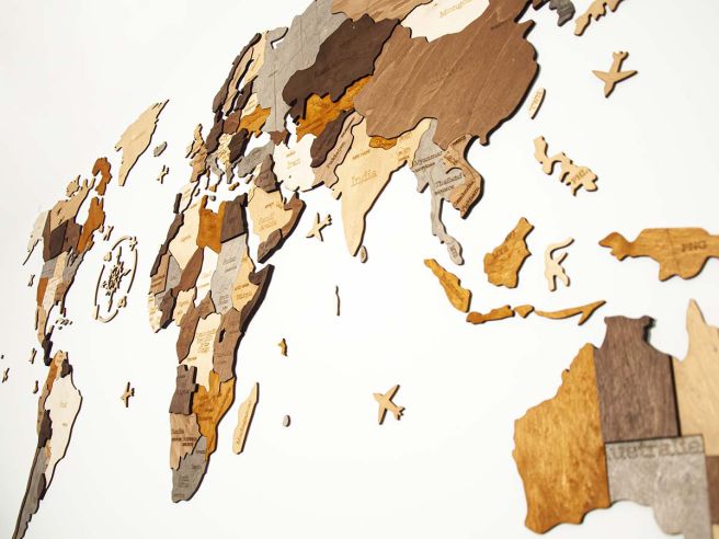 De slaapkamer schoonmaken Gevoel van schuld eigendom Luxe Houten Wereldkaart | Wooden World Map Puzzel Maken Kopen - CoolGift