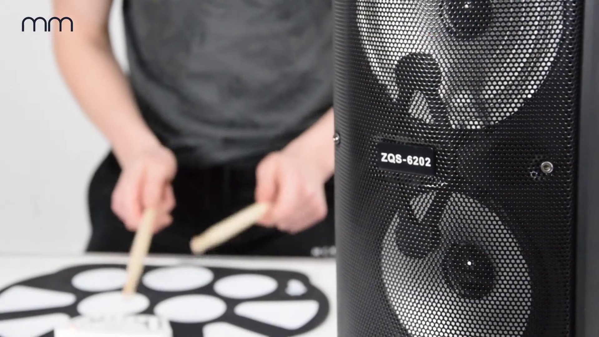 Aufrollbares E-Schlagzeug mit 9 Drum-Pads